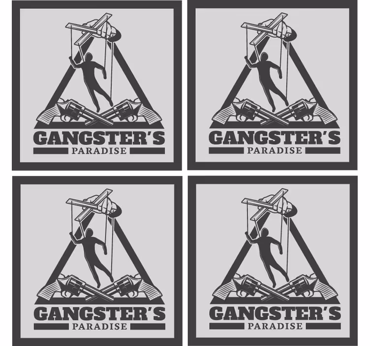 Gangster squad vintage coaster - TenStickers