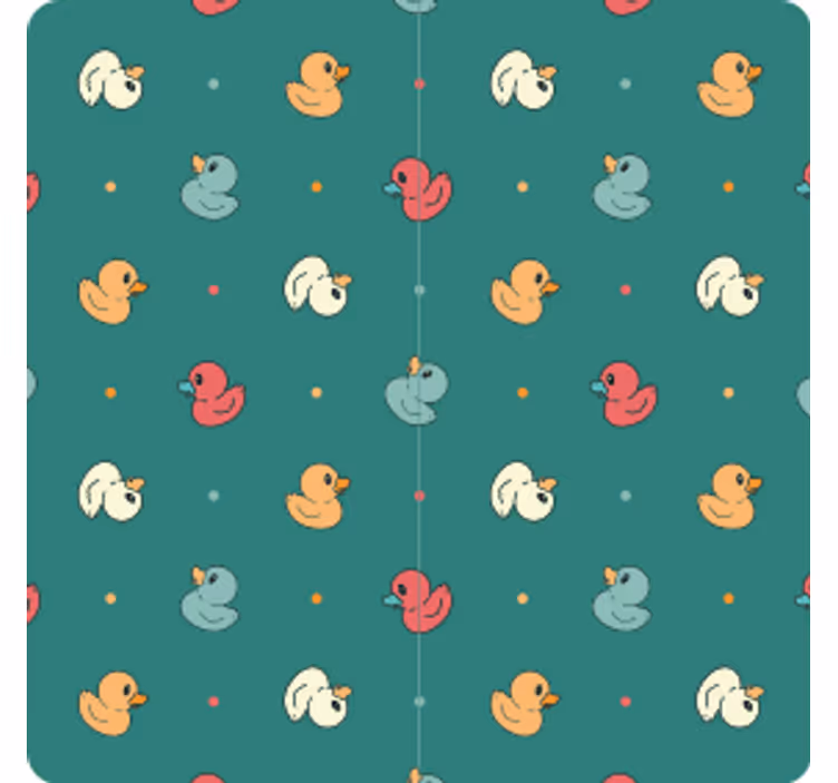 Beer mats with whimsical duck design - TenStickers