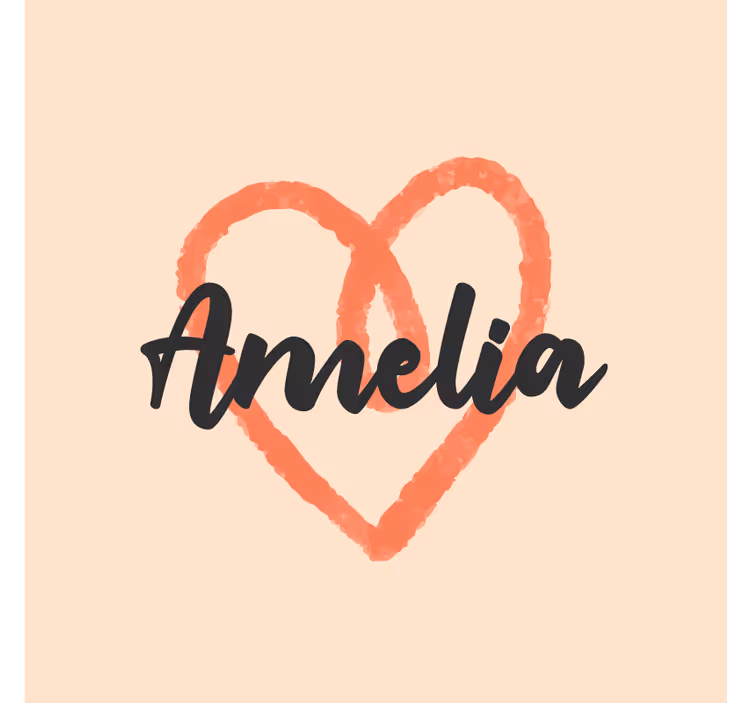 Pink heart coasters with customizable text - TenStickers