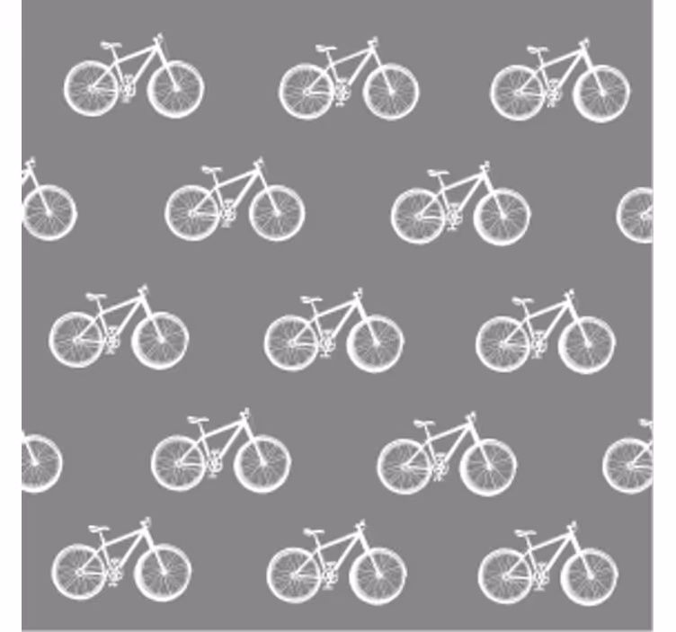 Modern coasters bicycle pattern design - TenStickers