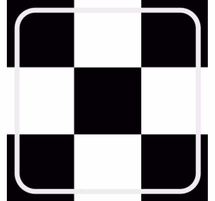 Chess board tile drink coaster - TenStickers