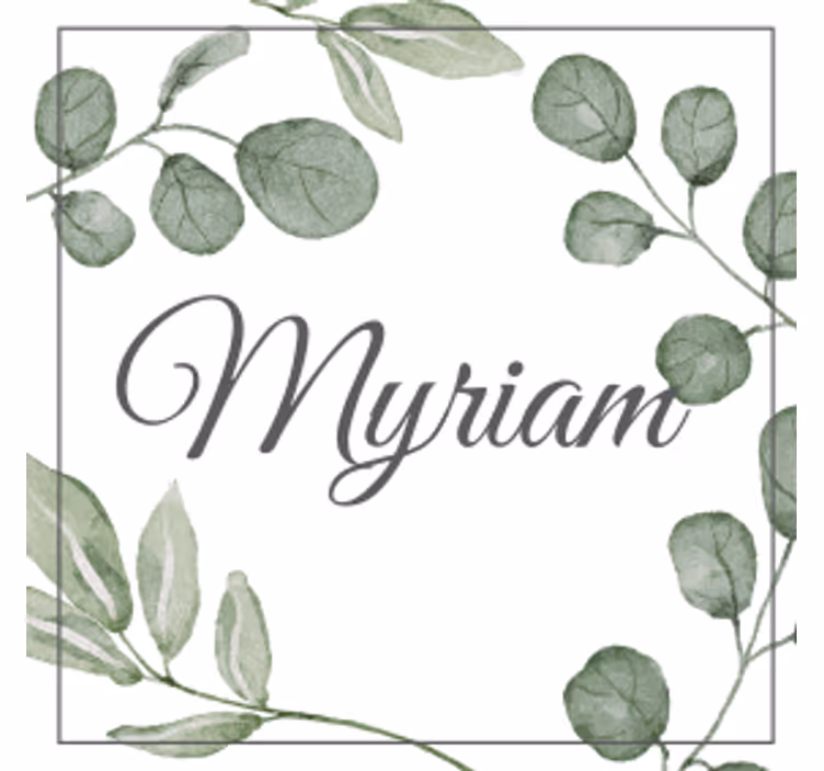 Personalizable coasters with elegant leaf design - TenStickers