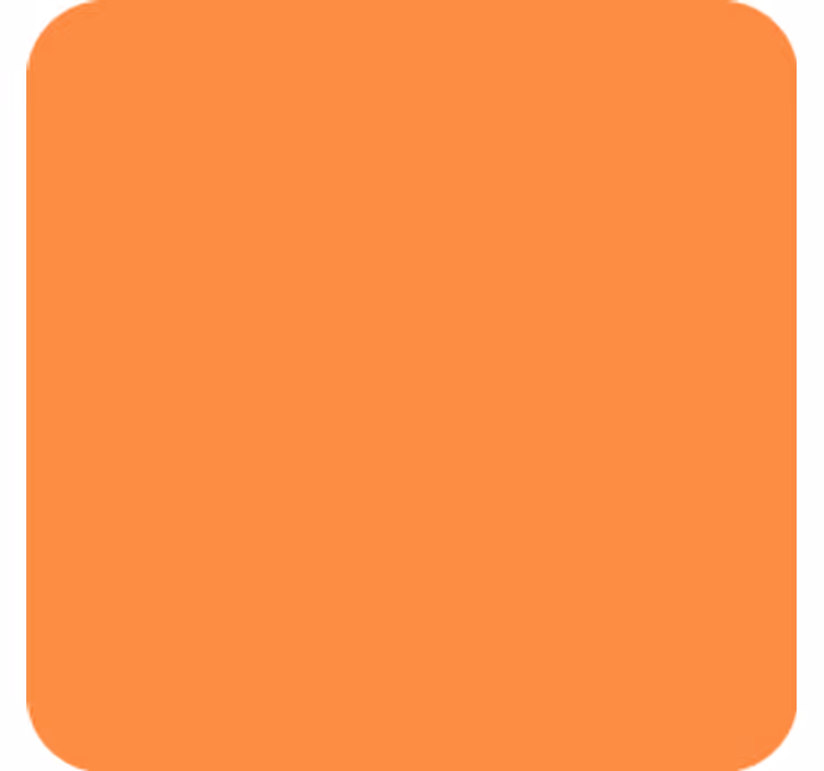 Coasters simple orange surface - TenStickers