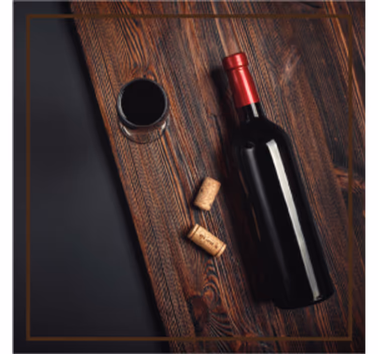 Beer mats for wine bottle corks - TenStickers