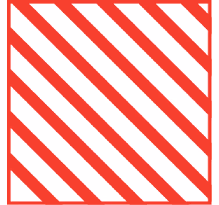 Diagonal stripes design christmas coaster - TenStickers