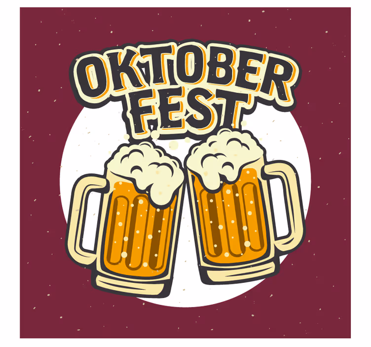 Beer mats for joyful beer mugs - TenStickers