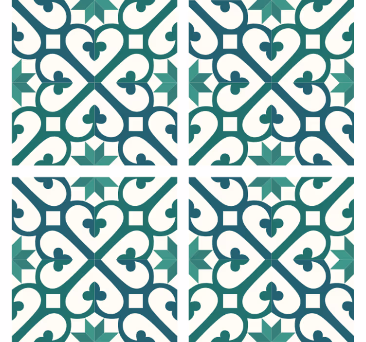 Coasters with detailed geometric design - TenStickers