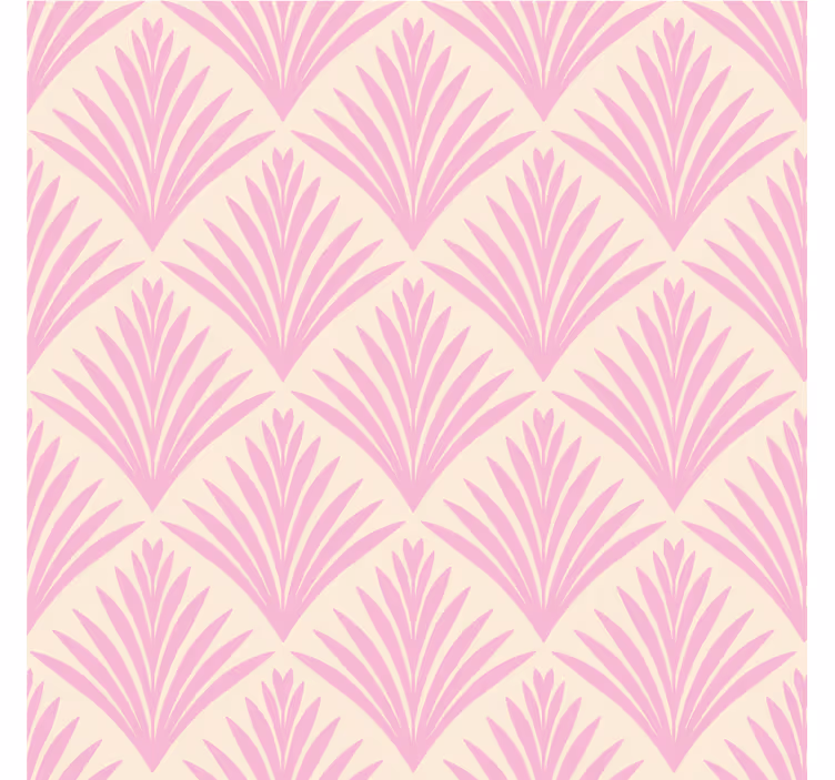Coasters pale pink leaf design - TenStickers