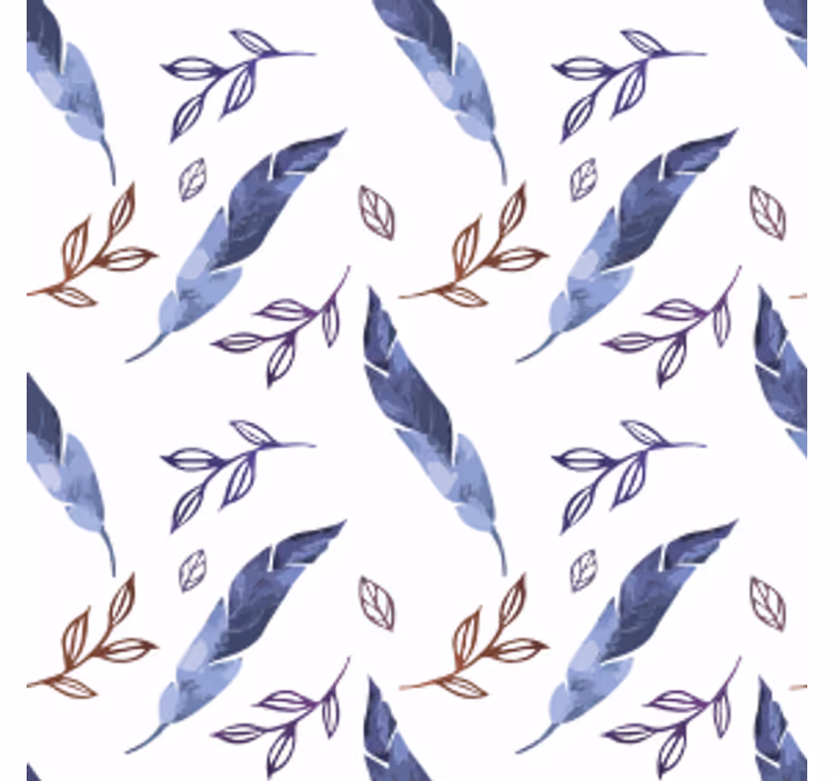 Coasters with foliage watercolor designs - TenStickers