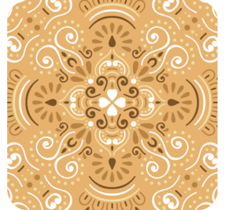 Coasters with elegant swirl design - TenStickers