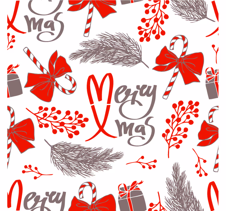 Christmas coasters with joyful holiday designs - TenStickers