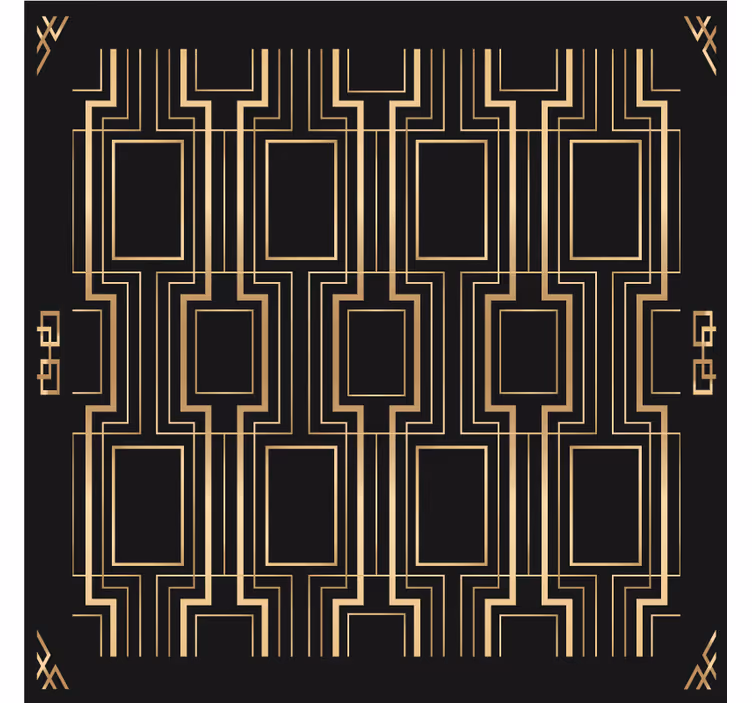 Geometric patterned coasters - TenStickers
