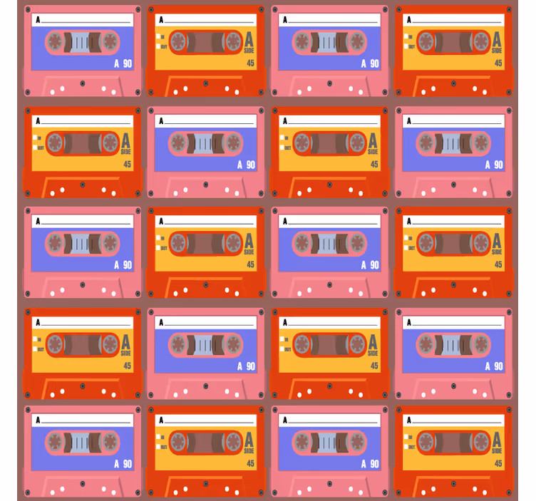 Vintage coasters retro cassette tapes - TenStickers
