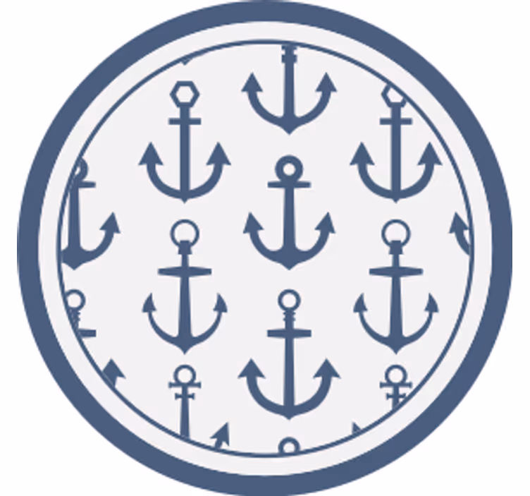 Coasters nautical anchor design - TenStickers