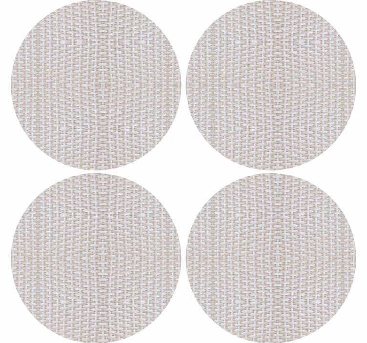 Coasters textured round surface mats - TenStickers