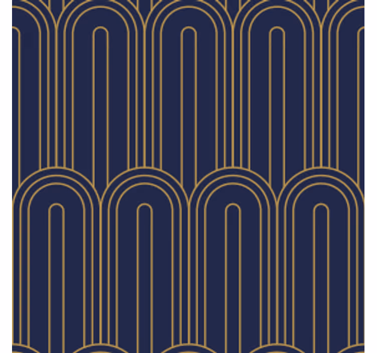 Curved lines pattern coasters - TenStickers