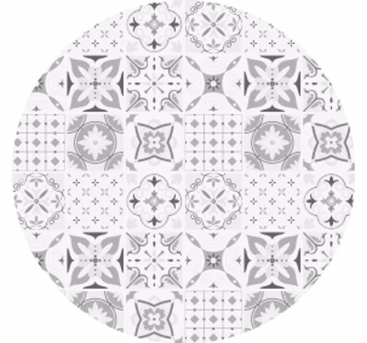 Coasters geometric floral design - TenStickers