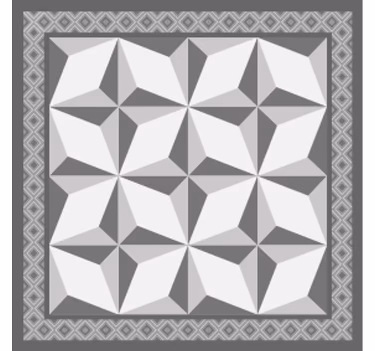 Geometric layered patterns coasters - TenStickers