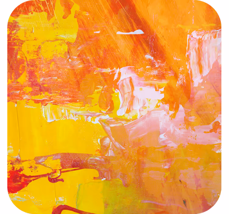 Vibrant abstract splash beer mats - TenStickers