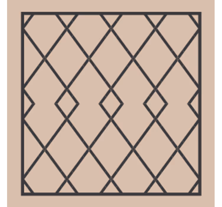 Coasters geometric overlay design - TenStickers