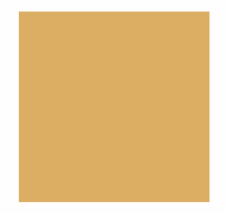 Ochre colors modern coaster - TenStickers