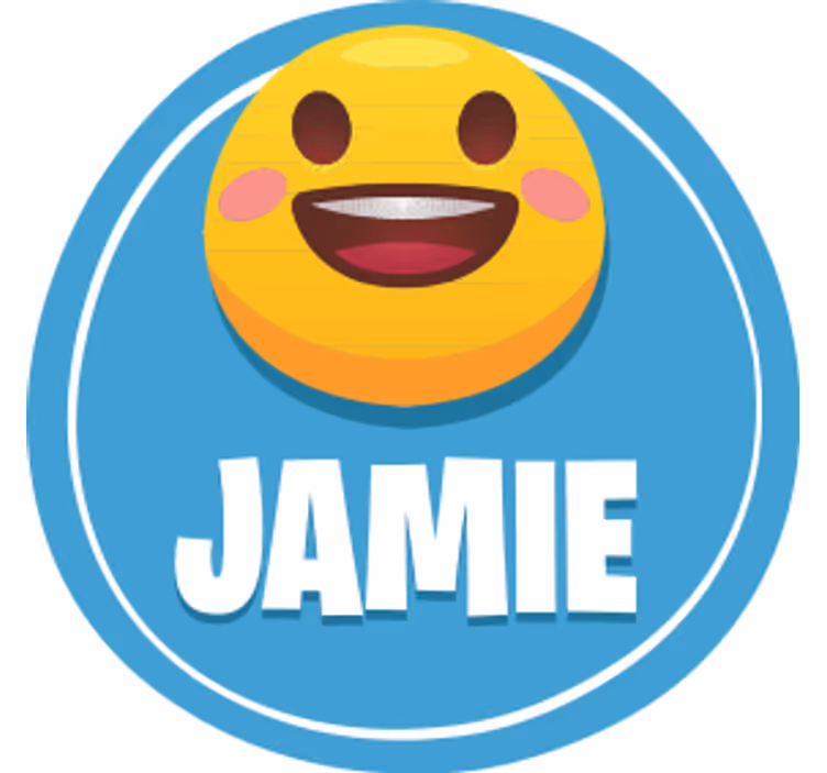 Personalizable coasters with smiley face design - TenStickers