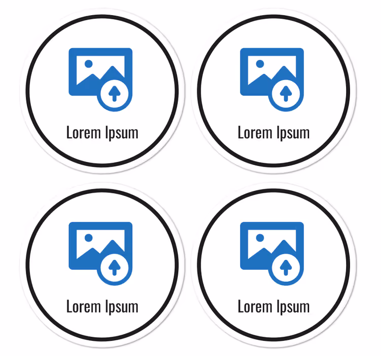 QR code menu custom drink coaster - TenStickers