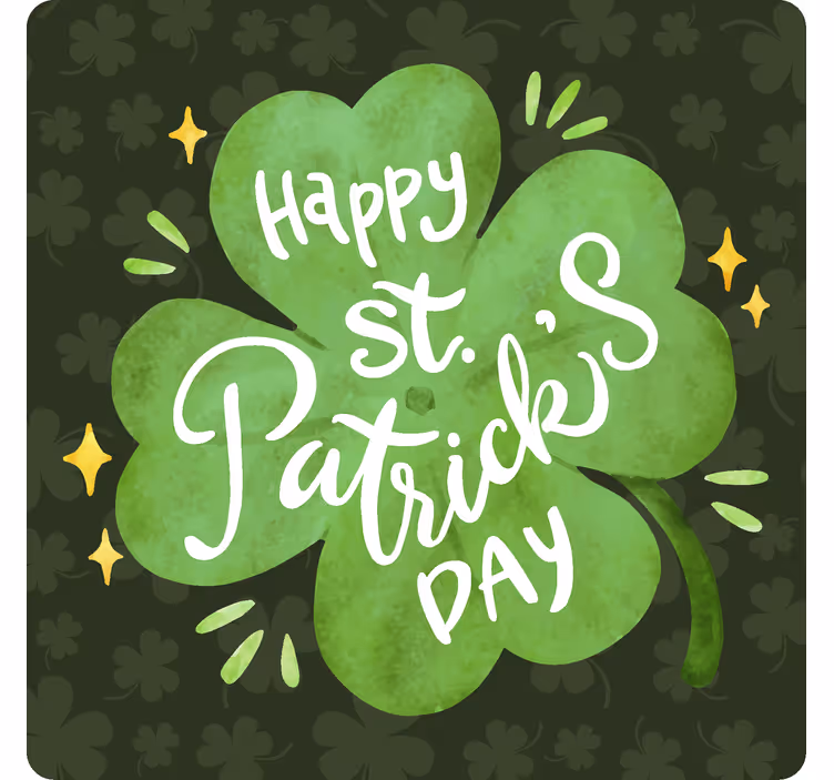 Happy St. Patrick's Day Drink Coasters - TenStickers