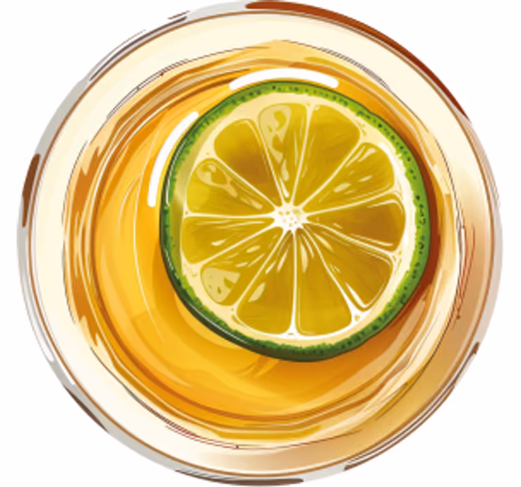 Tequila with lime coaster - TenStickers