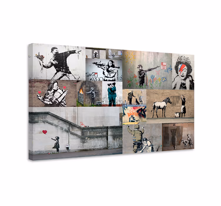 Collage picture canvas art - TenStickers