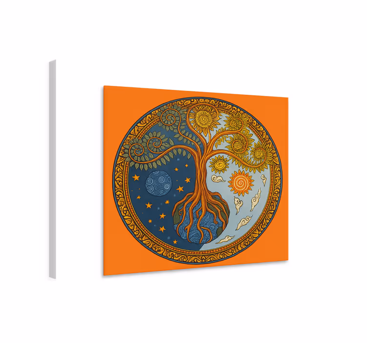 Spiritual tree of life living room wall art - TenStickers