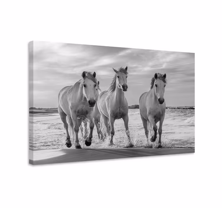 Horse wall art horses in motion - TenStickers