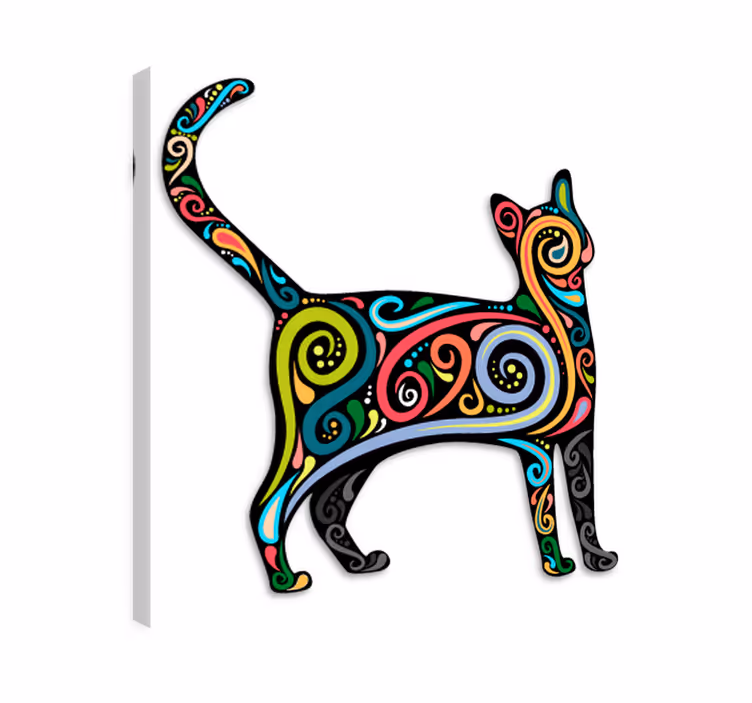Cat wall art decorative cat vinyl decor - TenStickers