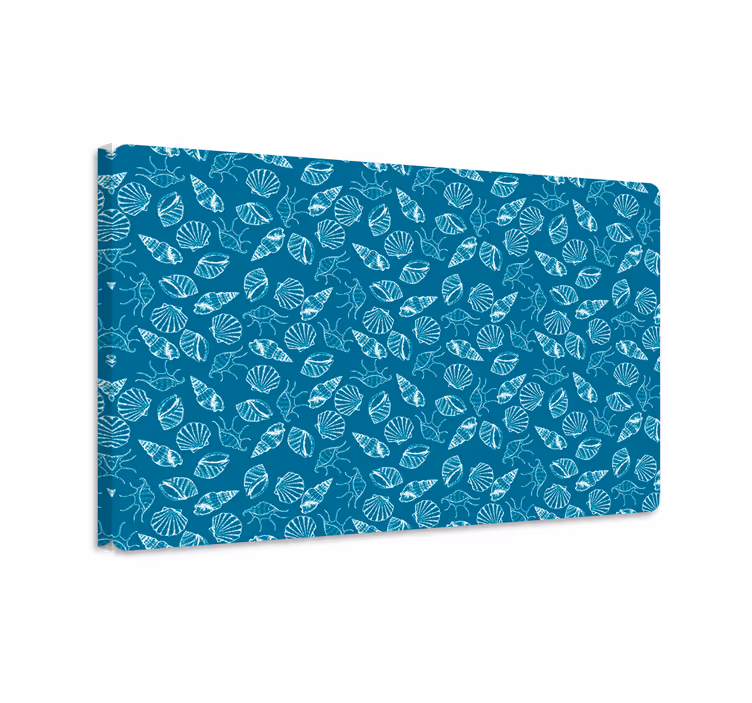 Fish canvas seashell animal laptop - TenStickers