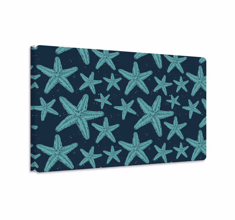 Fish canvas starfish bluetones laptop - TenStickers