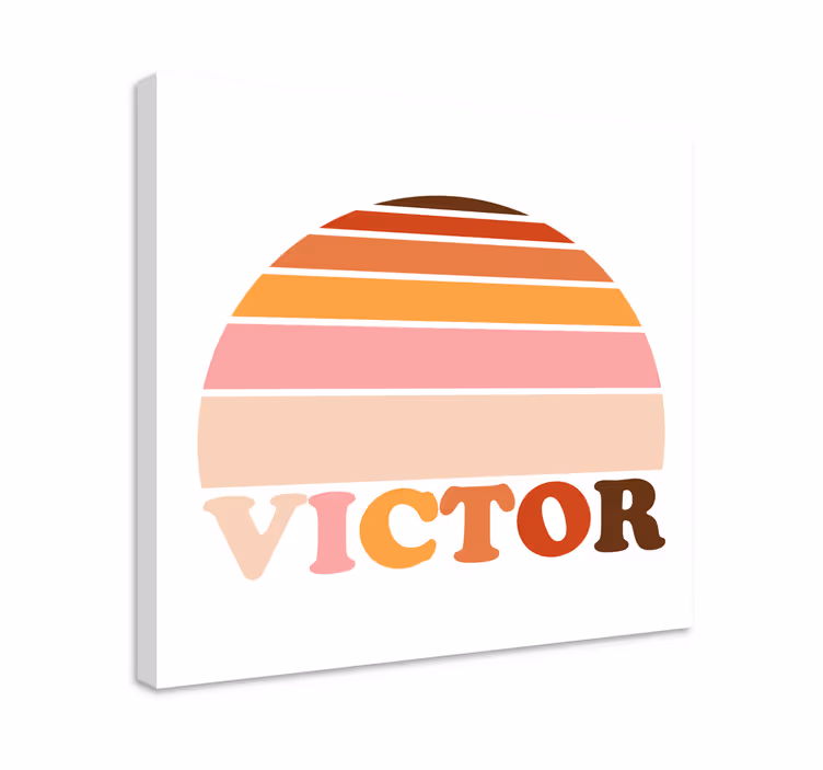 Retro canvas evening glow - TenStickers