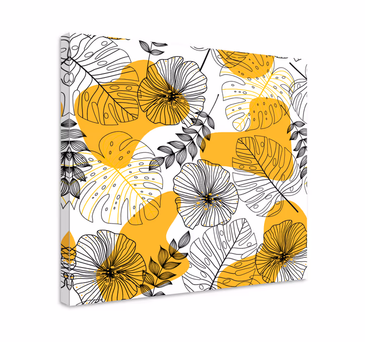 Nordic tropical plant art prints - TenStickers
