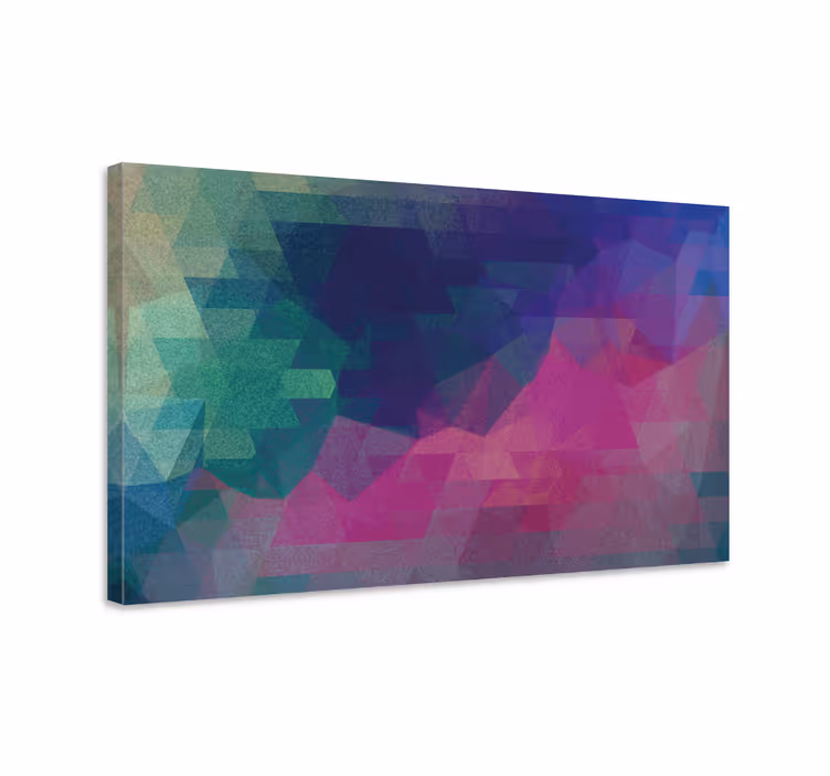 Geometric canvas geometric abstraction art print - TenStickers