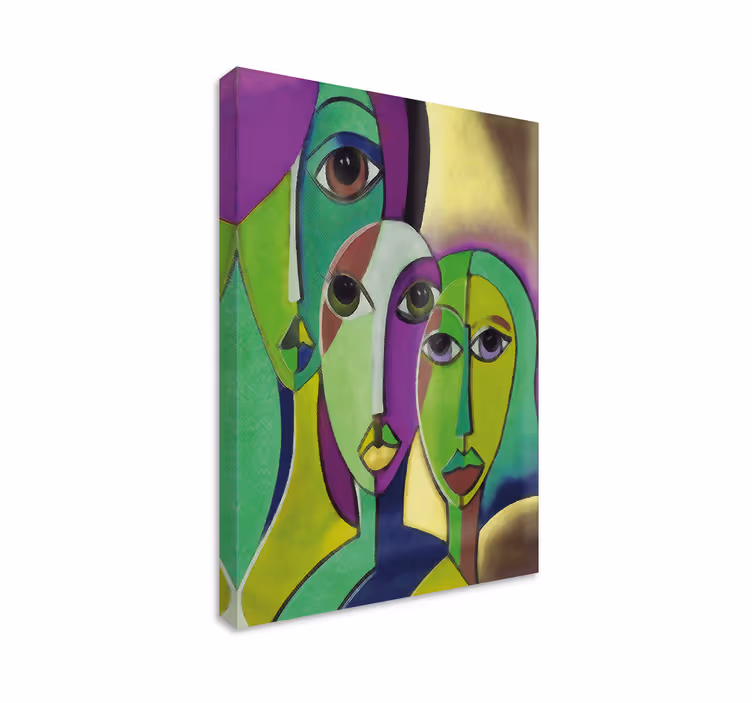 People family portrait people canvas print - TenStickers