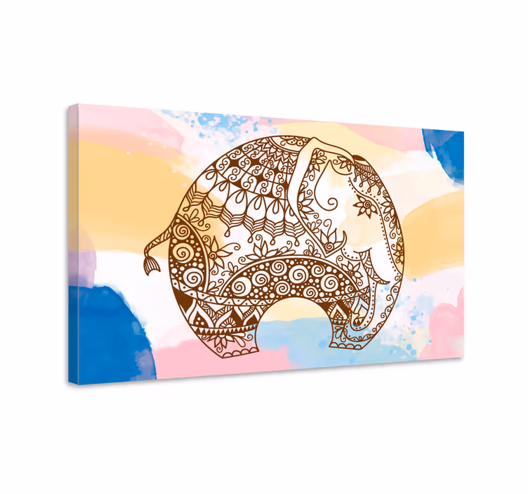 Elephant wallart decorative elephant art print - TenStickers
