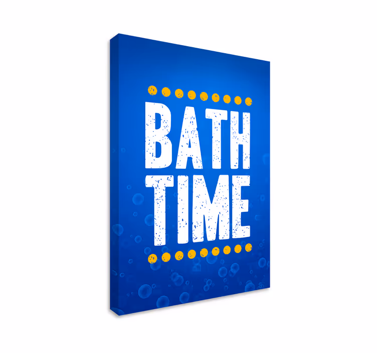 Quote canvas splash time joy - TenStickers
