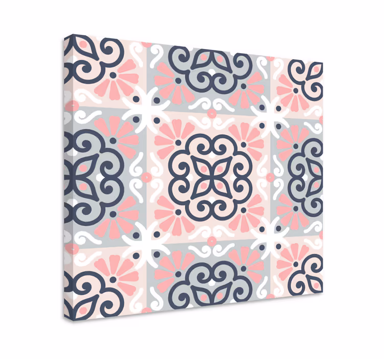 Modern canvas art geometric floral designs - TenStickers