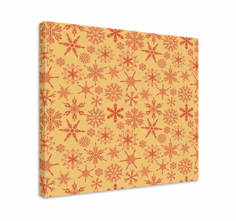 Snowflakes Christmas canvas prints - TenStickers