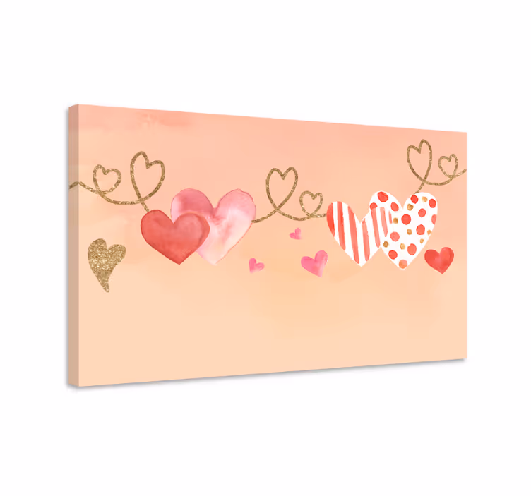Flowers canvas heartfelt bond connection - TenStickers