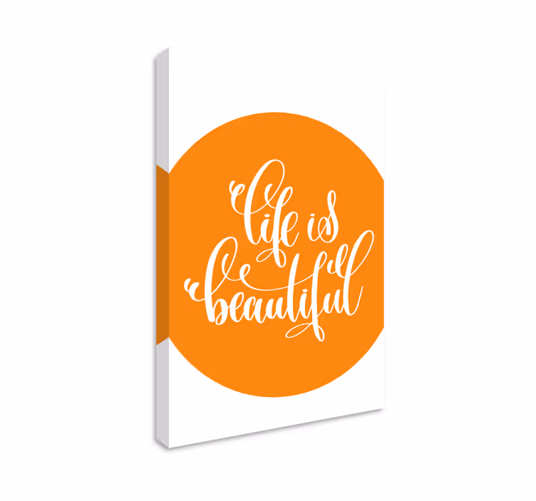 Quote canvas for uplifting life affirmation - TenStickers