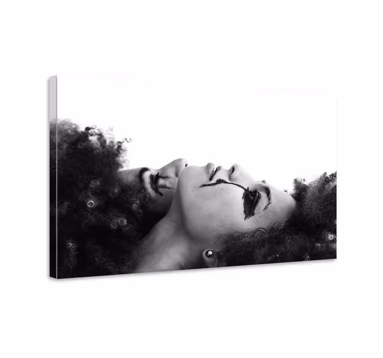 People canvas dual faces reflection - TenStickers