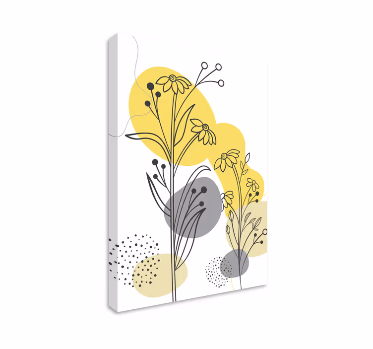 Flowers canvas elegant floral composition - TenStickers