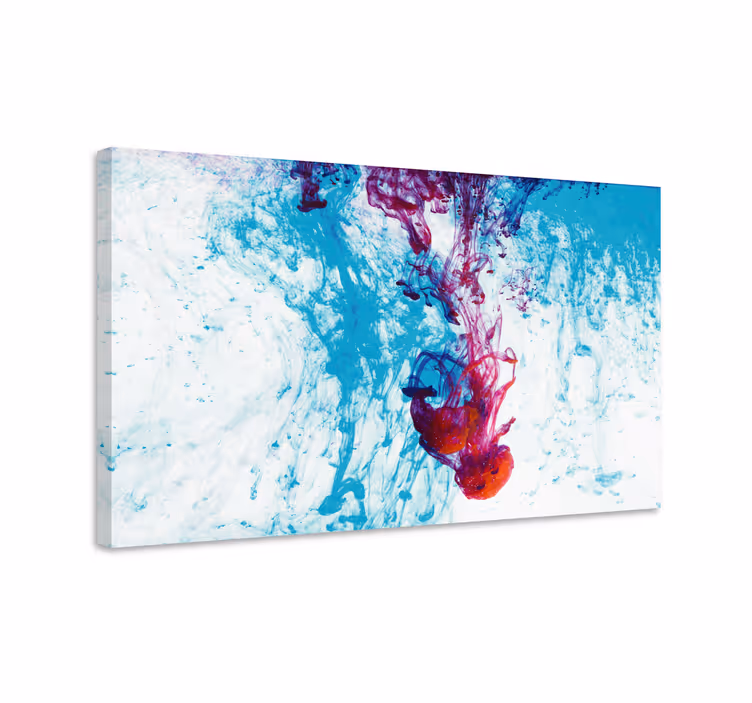 Abstract wall art 1 vibrant color flow - TenStickers