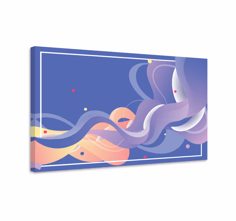 Modern waves gradient  canvas art prints - TenStickers