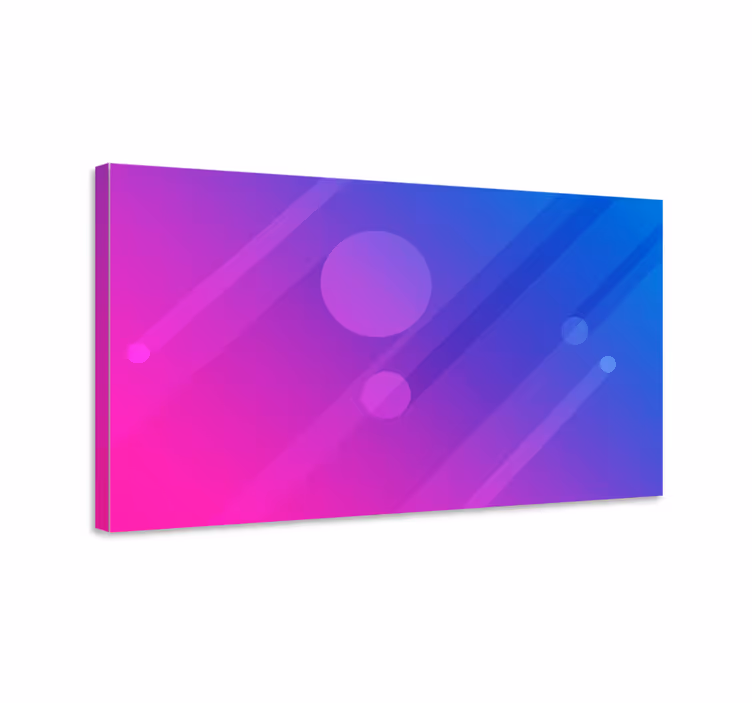 Fruit canvas wall art abstract circle design - TenStickers